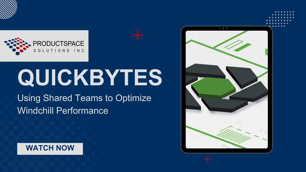 ProductSpace Quickbytes thumbnail featuring abstract 3D shapes and green highlights representing shared team performance improvements.